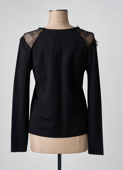 Top stretch manches longues noir JULIE GUERLANDE femme