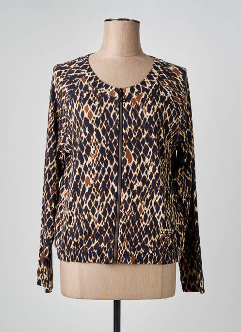 Veste casual col rond marron BETTY BARCLAY femme