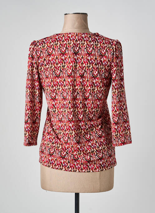 Top stretch manches 3/4 rouge JULIE GUERLANDE femme