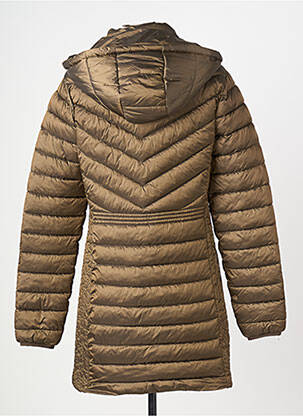 Doudoune poches a capuche marron JULIE GUERLANDE femme