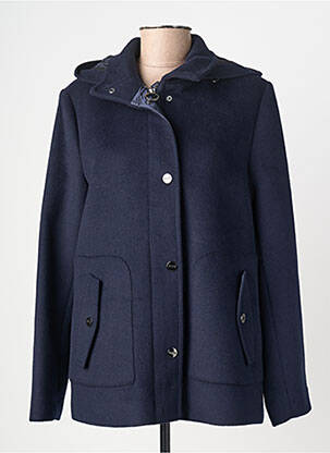 Manteau court capuche a capuche bleu BETTY BARCLAY femme