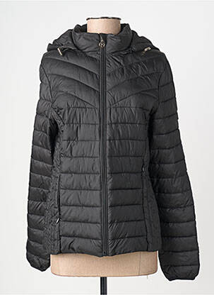 Doudoune poches a capuche noir JULIE GUERLANDE femme