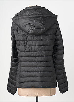 Doudoune poches a capuche noir JULIE GUERLANDE femme