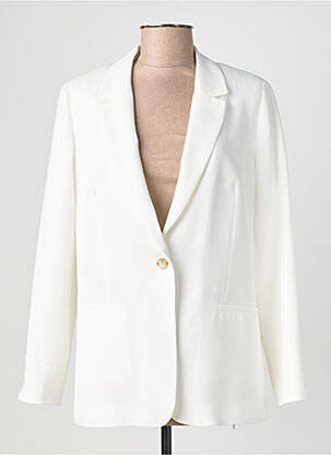 Blazer coupe cintrée blanc DEVERNOIS femme