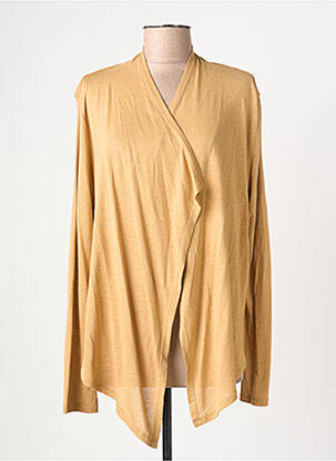 Gilet manches longues stretch marron JULIE GUERLANDE femme
