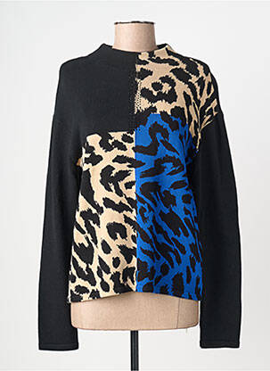 Pull col rond manches longues noir BETTY BARCLAY femme