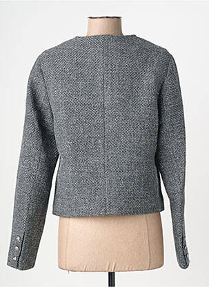 Veste casual col rond gris JULIE GUERLANDE femme