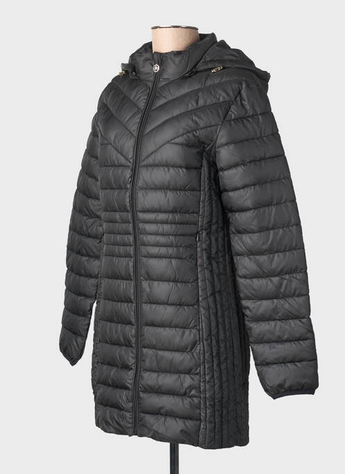 Doudoune poches a capuche noir JULIE GUERLANDE femme