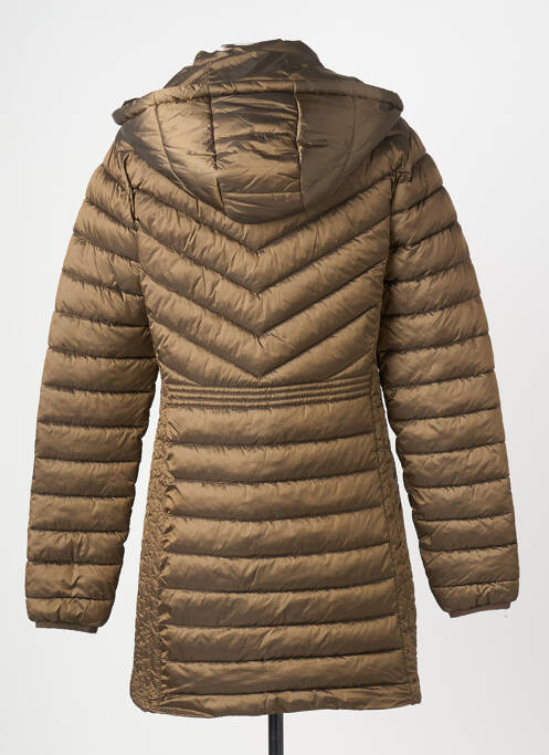 Doudoune poches a capuche marron JULIE GUERLANDE femme