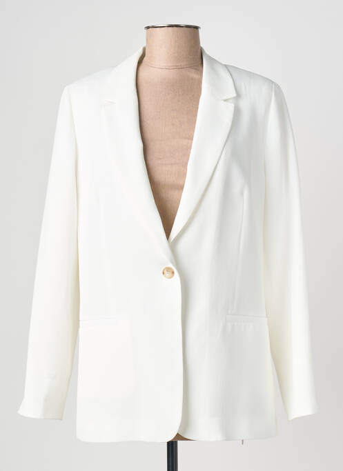 Blazer coupe cintrée blanc DEVERNOIS femme