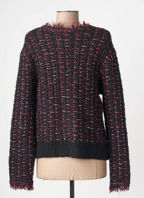 Veste casual col rond noir SCORZZO femme