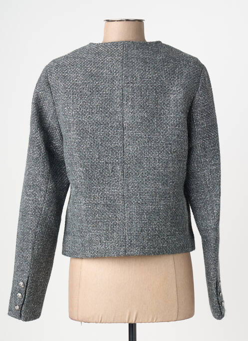 Veste casual col rond gris JULIE GUERLANDE femme