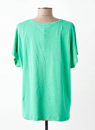 T-shirt coupe droite manches courtes vert JULIE GUERLANDE femme