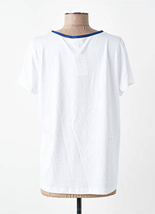 T-shirt sérigraphie manches courtes blanc C'EST BEAU LA VIE femme