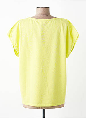 T-shirt coupe droite manches courtes jaune JULIE GUERLANDE femme