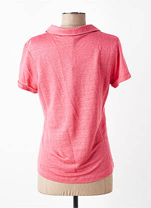 Polo stretch manches courtes rose DEVERNOIS femme