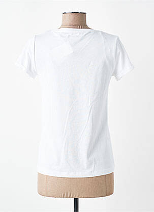 T-shirt sérigraphie manches courtes blanc C'EST BEAU LA VIE femme