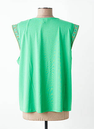T-shirt stretch manches courtes vert JULIE GUERLANDE femme
