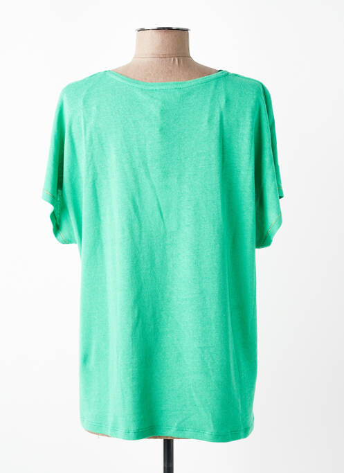T-shirt coupe droite manches courtes vert JULIE GUERLANDE femme