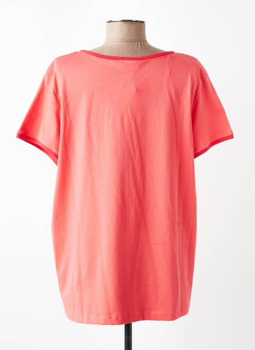 T-shirt coupe droite manches courtes orange C'EST BEAU LA VIE femme