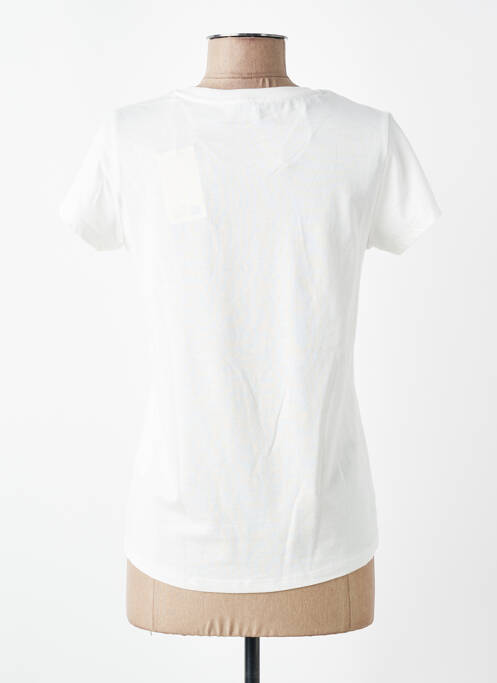 T-shirt sérigraphie manches courtes beige C'EST BEAU LA VIE femme