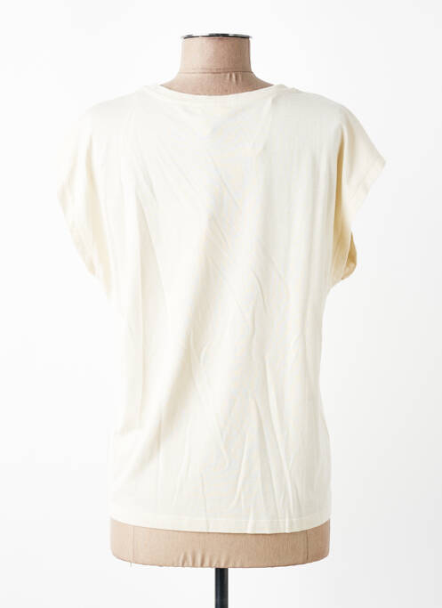 T-shirt imprimé fantaisie manches courtes beige JULIE GUERLANDE femme