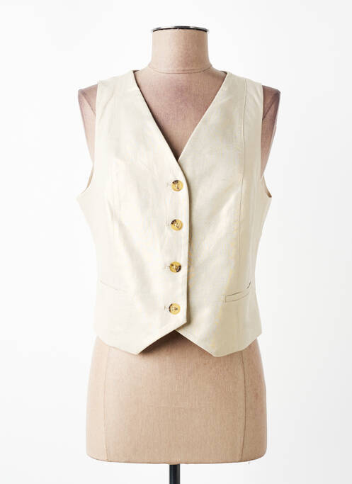 Gilet sans manche poches or JULIE GUERLANDE femme