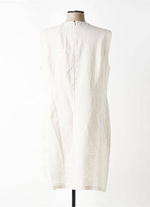 Robe mi-longue sans manche sans manche beige JULIE GUERLANDE femme