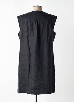 Robe mi-longue sans manche sans manche noir JULIE GUERLANDE femme