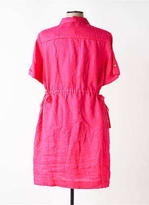 Robe mi-longue manches courtes manches courtes rose JULIE GUERLANDE femme