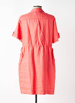 Robe mi-longue manches courtes manches courtes orange JULIE GUERLANDE femme