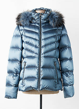 Doudoune poches a capuche bleu BETTY BARCLAY femme