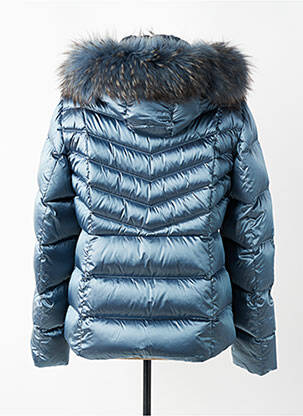 Doudoune poches a capuche bleu BETTY BARCLAY femme
