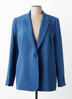 Blazer poches bleu DEVERNOIS femme