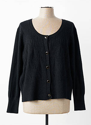Gilet manches longues stretch noir JULIE GUERLANDE femme