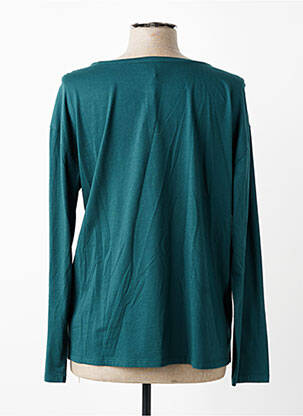Top tissage jersey manches longues vert JULIE GUERLANDE femme