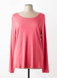 T-shirt manches longues manches longues rose fonce C'EST BEAU LA VIE femme