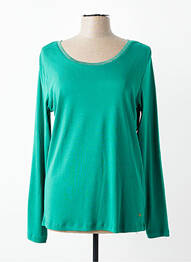 T-shirt manches longues manches longues vert C'EST BEAU LA VIE femme