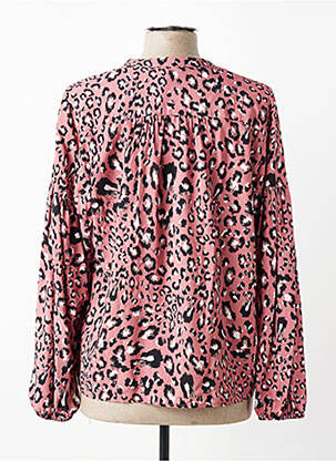 Blouse imprimé fantaisie manches longues rose JULIE GUERLANDE femme