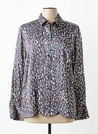 Chemisier coupe fluide manches longues gris DEVERNOIS femme