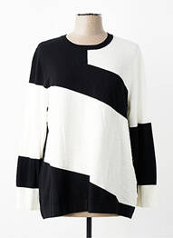 Pull stretch manches longues noir SCORZZO femme