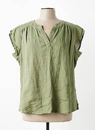 Top manches courtes manches courtes vert DEVERNOIS femme