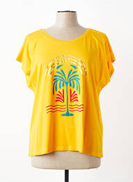 T-shirt sérigraphie manches courtes orange JULIE GUERLANDE femme