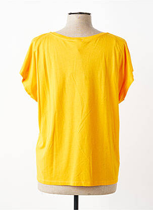 T-shirt sérigraphie manches courtes orange JULIE GUERLANDE femme