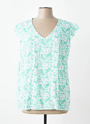 Top manches courtes manches courtes vert C'EST BEAU LA VIE femme