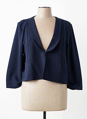 Veste casual coupe cintrée bleu JULIE GUERLANDE femme