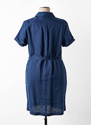 Robe mi-longue manches courtes manches courtes bleu JULIE GUERLANDE femme
