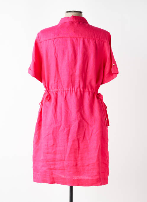Robe mi-longue manches courtes manches courtes rose JULIE GUERLANDE femme