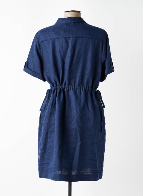 Robe mi-longue manches courtes manches courtes bleu JULIE GUERLANDE femme