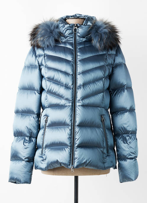 Doudoune poches a capuche bleu BETTY BARCLAY femme